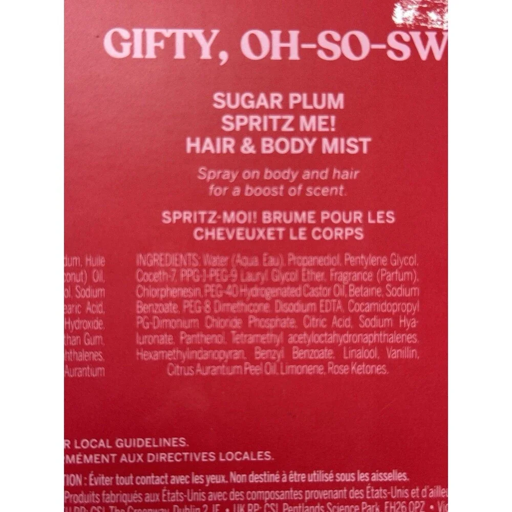 Victorias Secret PINK Sugar Baby Gift Set Body Lotion & Fragrance Mist 4 Pc New